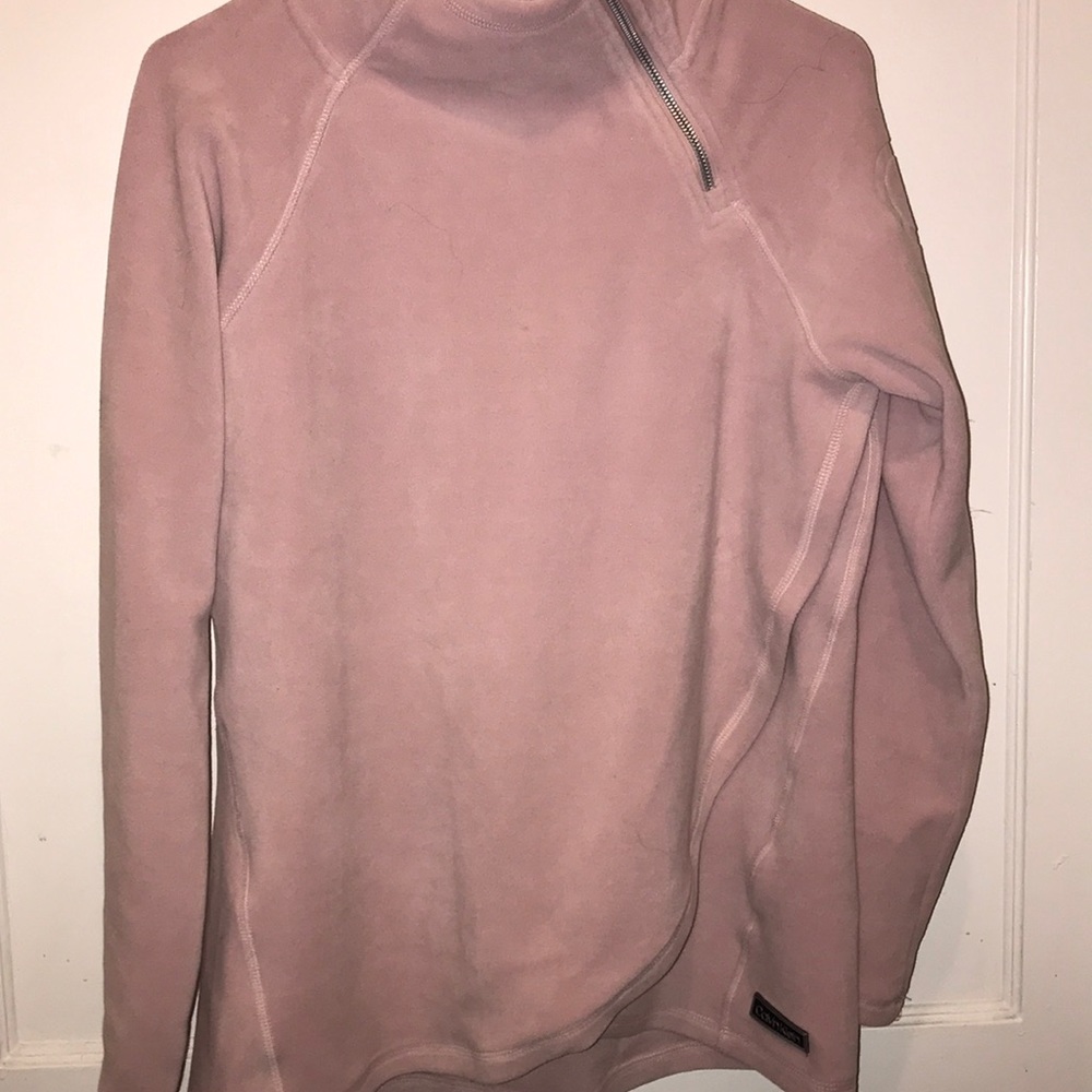 Sweater with the side neck zipper
